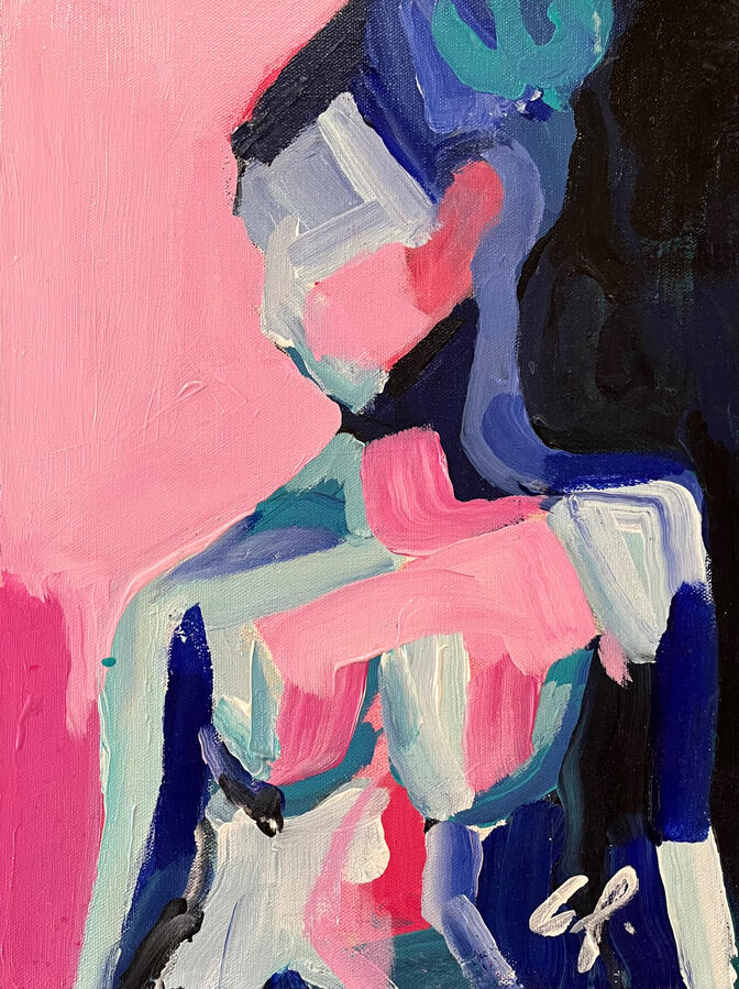 12x16 acrylic on stretched canvas