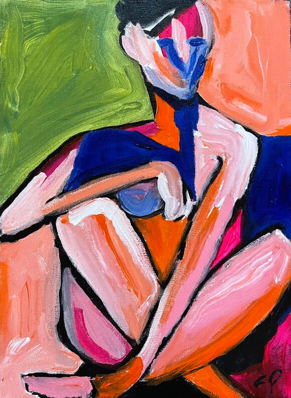 12x16 acrylic on stretched canvas